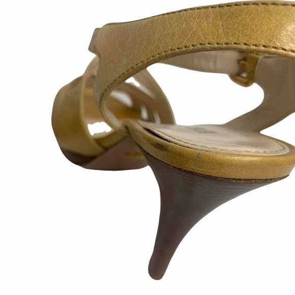 Prada Yellow Platform Strappy Stiletto Heel - Picture 5 of 7